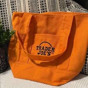 Trader Joe's Orange Tote Bag NWT